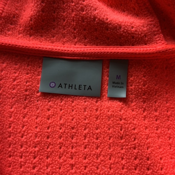 🧡ATHLETA ATMOSPHERE ANORAK HOODIE/JACKET-BRIGHT NEON ORANGE-M🧡 - Picture 9 of 12